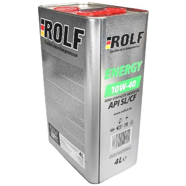 ROLF Energy 10W-40 API SL/CF; ACEA A3/B4-16 полусинтетическое 1 л 322232