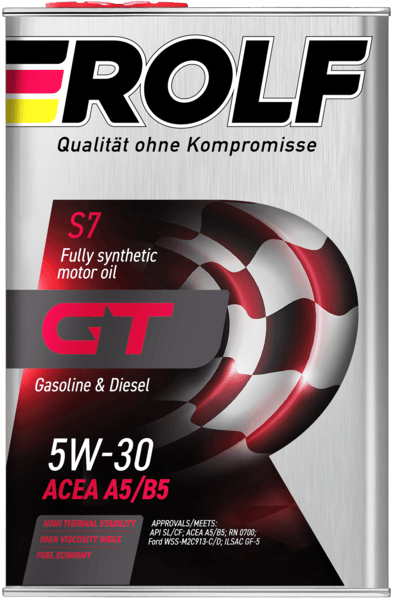Изображение 5W-30 API SL/CF; ACEA A3/B4 синтетическое 1 л 322619 ж/б №20